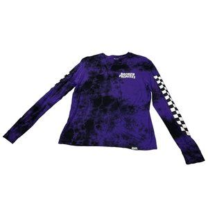 Broken Promises Purple Punch Tie Dye Medium Long Sleeve T-Shirt Graphic Logo